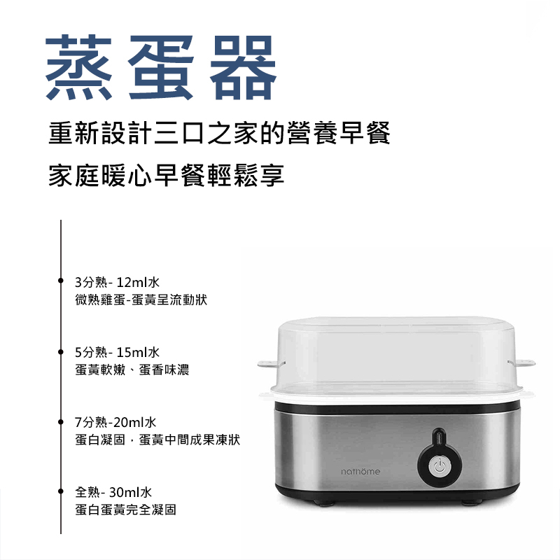 【24H現貨】蒸蛋器 煮蛋器 蒸蛋機 不鏽鋼款早餐機