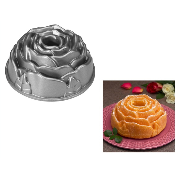 美國 Nordic Ware Rose Bundt Pan 諾迪威玫瑰邦特蛋糕烤盤 不沾烤模 麵包 磅蛋糕 烘焙用具