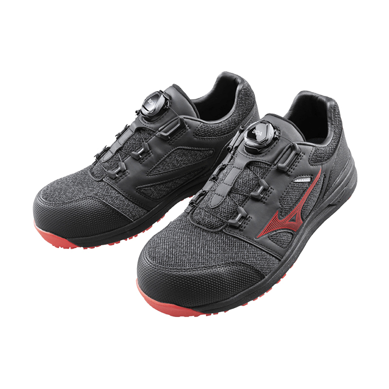MIZUNO LS II BOA 防護鞋 F1GA225209 黑色 安全鞋鋼頭鞋塑鋼 螢宇五金