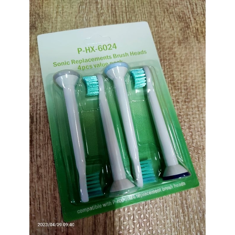 電動牙刷補充刷頭  副廠-飛利浦HX6023可用 2組入（一組4支入）