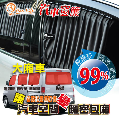 【Car Life】暢銷日本第一品牌品質質感值得信賴 訂製款 美背式 汽車 窗簾 (大廂車用)/窗位布種任選-請備註車型