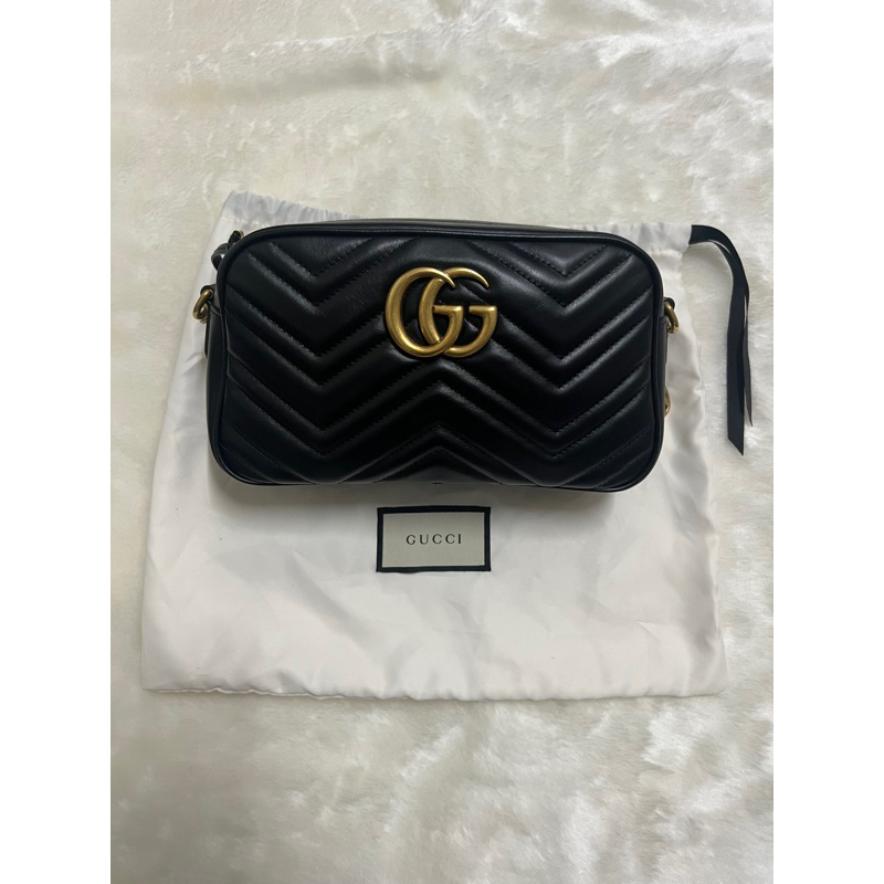 🚫SOLD OUT🚫Gucci GG Marmont 馬夢相機包 單肩包 24cm 447632