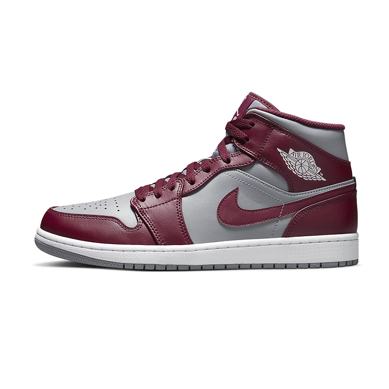 Air Jordan 1 休閒鞋 Mid "Team Red" 灰酒紅 男款 DQ8426-615 [現貨]