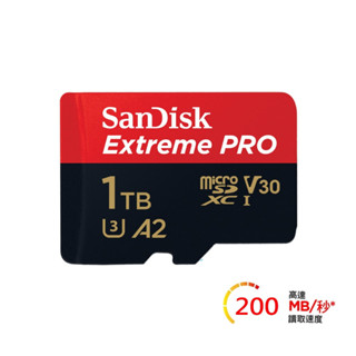 【SanDisk】 Extreme PRO microSDXC記憶卡 1T C10 UHS-I U3 V30 A2