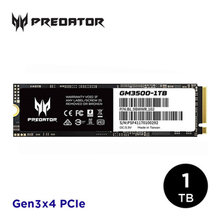 Acer Predator GM3500 1TB、2TB M.2 2280 PCIe Gen3x4 SSD固態硬碟