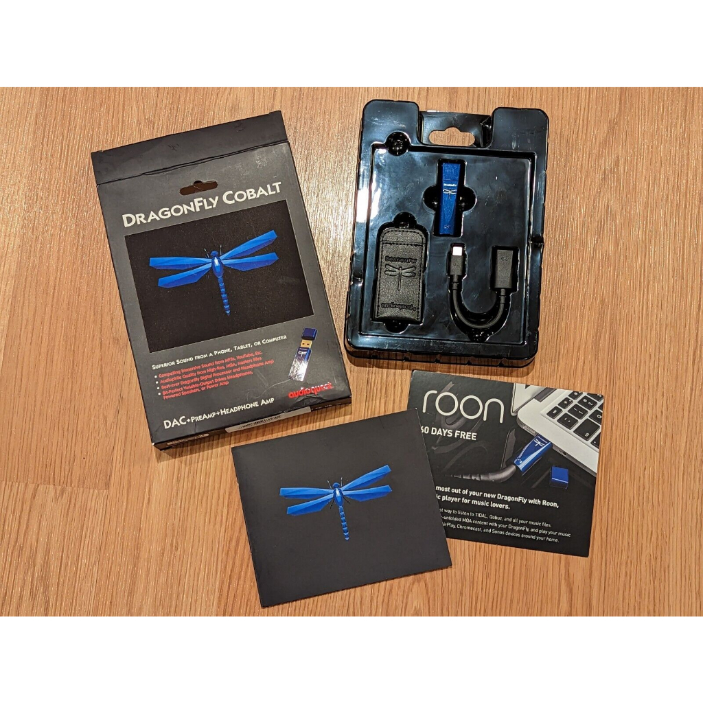 Audioquest DragonFly USB DAC COBALT 藍蜻蜓 耳擴（盒裝已遺失，不介意再交易）