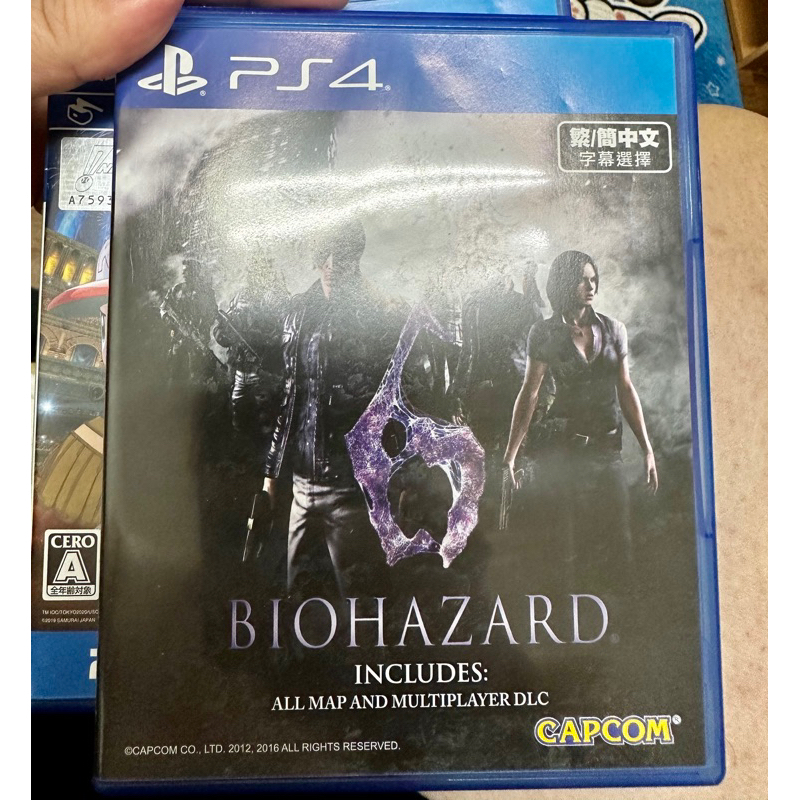 二手超新 PS4 遊戲片 惡靈古堡6 biohazard 中文版