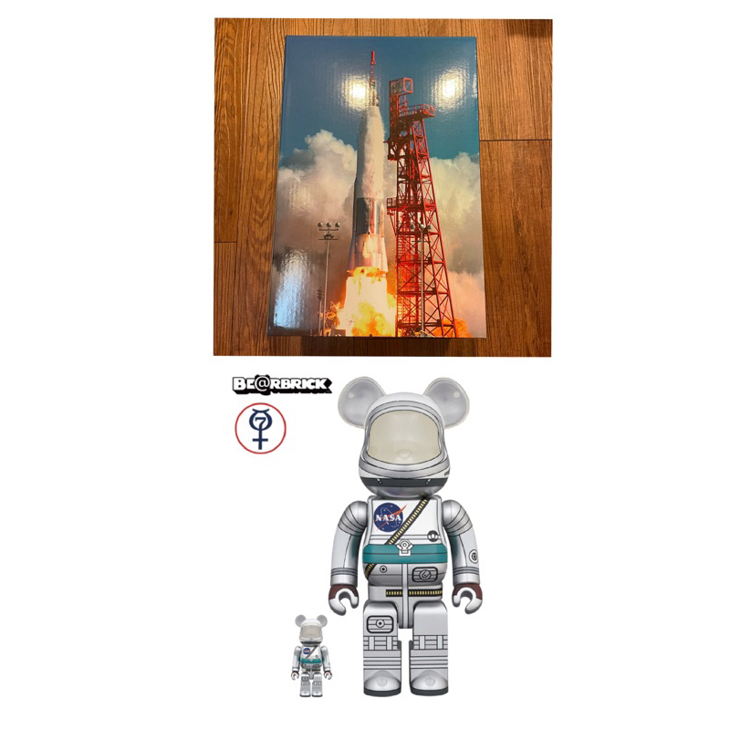 MEDICOM TOY出品 BE@RBRICK  100% &amp; 400% MERCURY ASTRONAUT 太空人