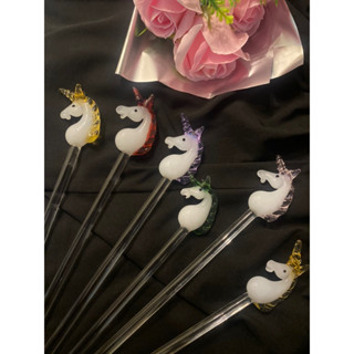 🎈玻璃工藝🎈 獨角獸攪拌棒 獨角獸很大喔 ❤️夢幻美呆療癒