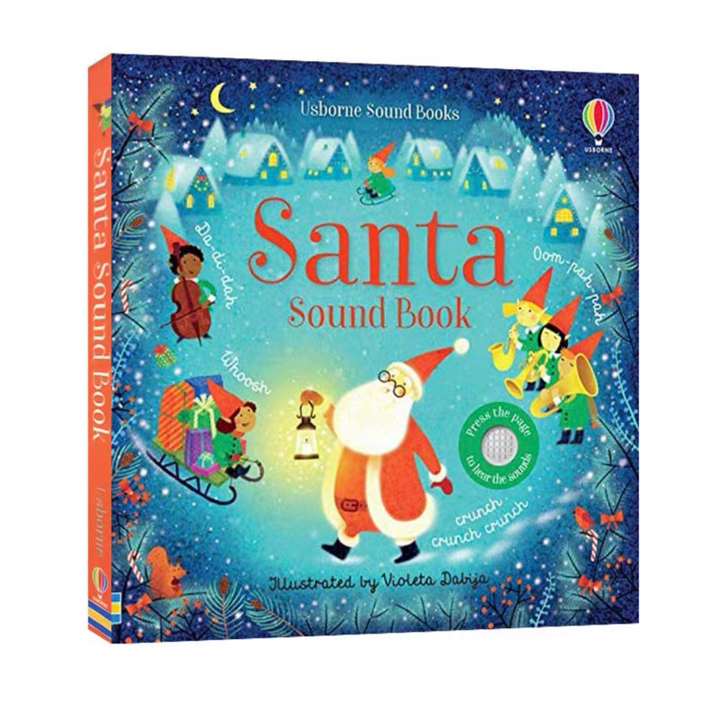 (現貨）Usborne Santa Sounds/觸摸洞洞音樂書/森林的聲音/幼兒繪本/英文啟蒙讀物