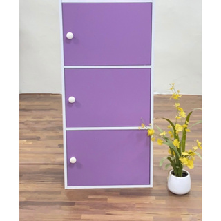 紐路可-MIT馬卡龍色粉彩收納-三門櫃-收納櫃-置物櫃