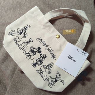 最後現貨‼️日本CAN★DO迪士尼系列米奇與朋友小帆布手提袋．米妮．小包包 手提包 帆布包
