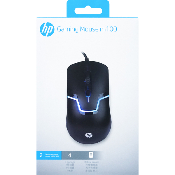 現貨 HP遊戲發光滑鼠 m100 電腦滑鼠 筆電滑鼠 光學滑鼠 遊戲滑鼠 遊戲鼠