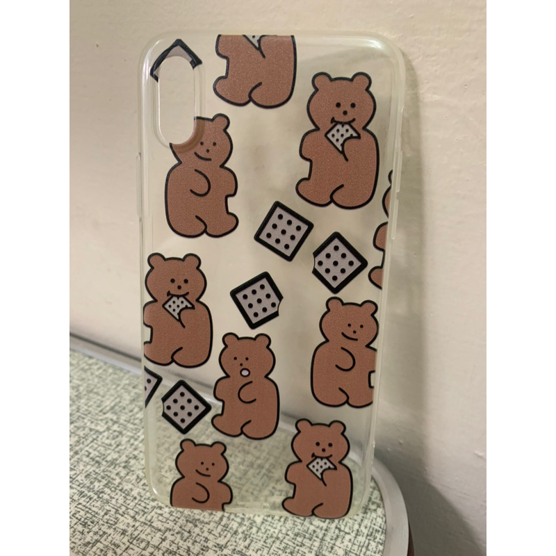 🐻二手手機殼/透明熊熊/便宜賣/iphoneXs