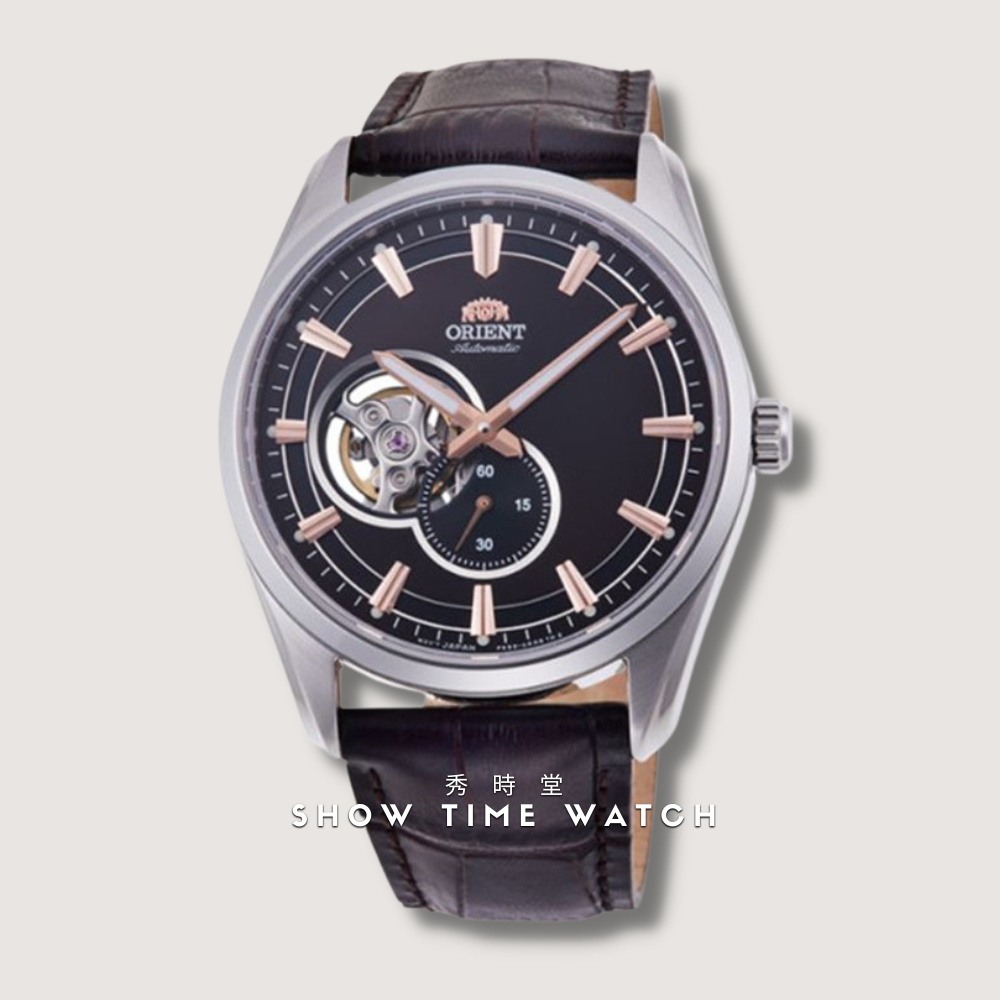ORIENT 東方錶 經典半鏤空小秒針機械錶-皮帶/咖啡面銀 RA-AR0005Y [ 秀時堂 ]