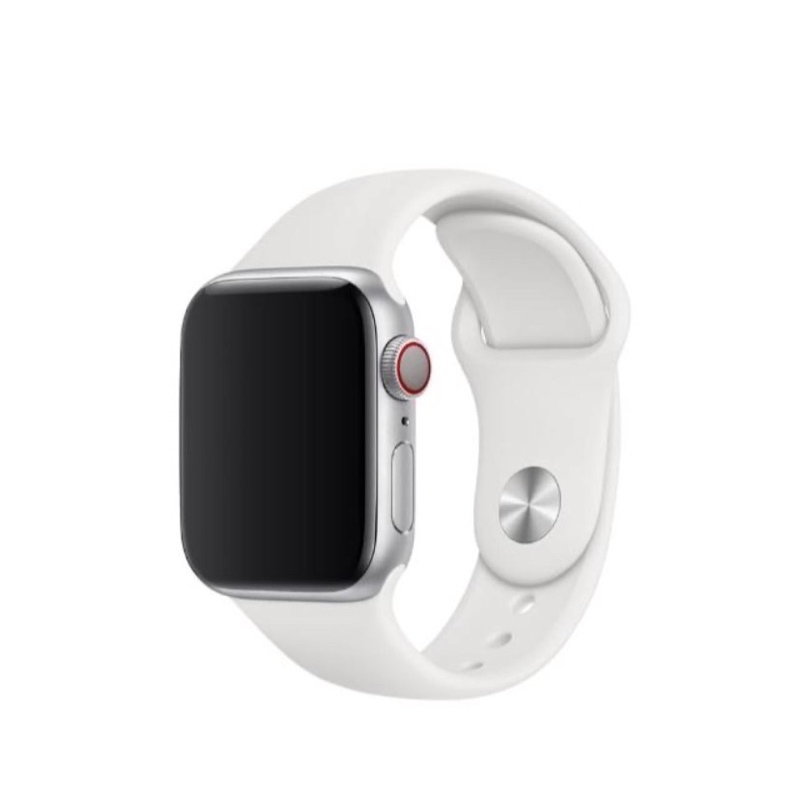Apple Watch 運動型矽膠錶帶40mm 白色(yomix 優迷）