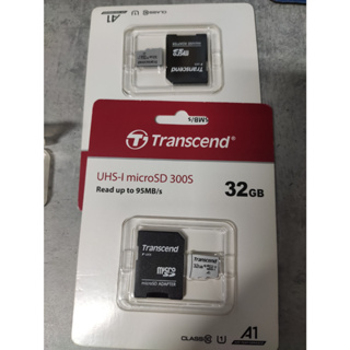 Transcend 創見 32GB UHS-I 300S 記憶卡 SDHC U1 A1 C10 TF 32G SD轉卡