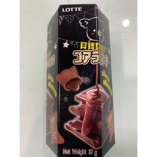 LOTTE樂天小熊餅-濃黑巧克力37g