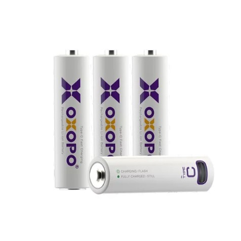 【控光後衛】OXOPO【XC系列】AA三號 Type-C充電鋰電池 4入組(XC-AA-4)