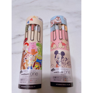 Uni ball one 玩具總動員 迪士尼 Disney 胡迪 巴斯 三眼怪火腿豬抱抱龍維尼奇奇蒂蒂 米奇限定 整組