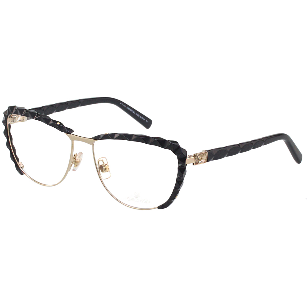 SWAROVSKI 鏡框 眼鏡(黑配金色)SW5038