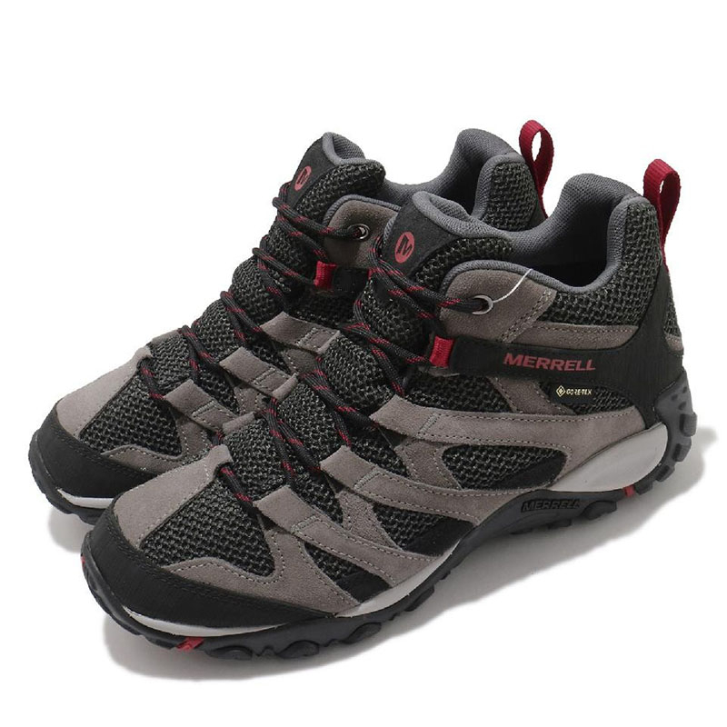 【MERRELL 美國】男款 ALVERSTONE MID G/T 健行鞋 鐵灰 ML036209 中筒登山鞋 戶外防水