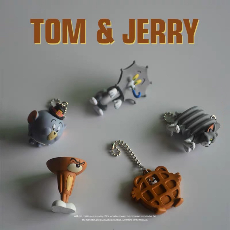 經典卡通 湯姆貓 傑利鼠 惡搞系列 鑰匙圈 公仔 模型