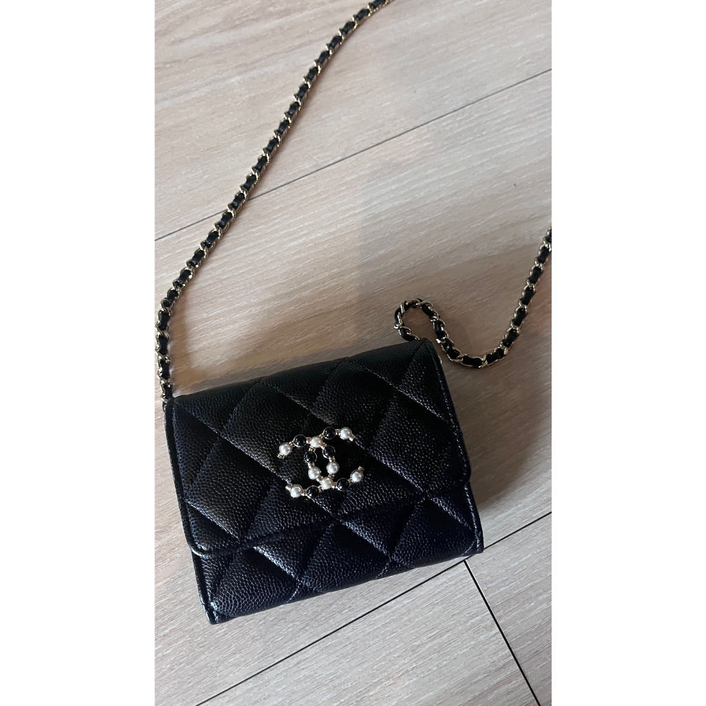 【R】Chanel｜香奈兒小小廢包 mirco bag、mini bag、小皮件 珍珠logo