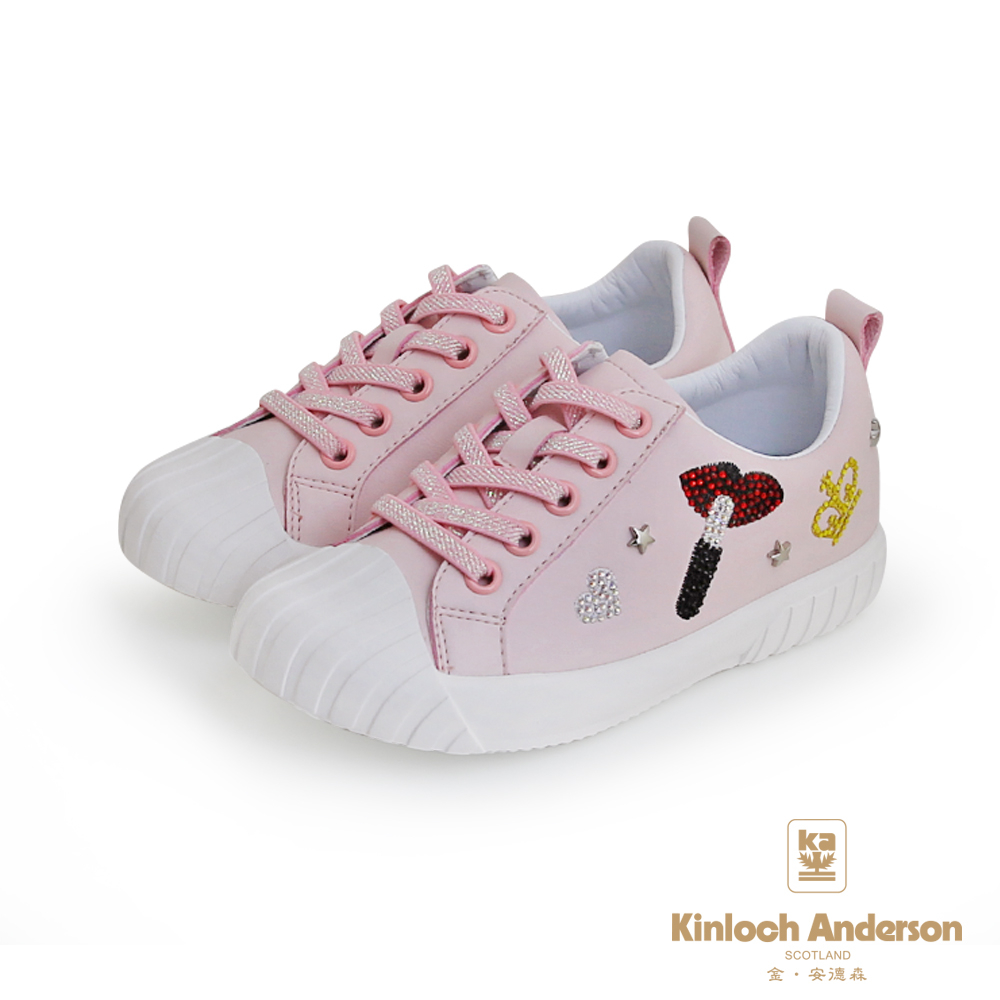 金安德森 KA童鞋 17-22cm 女童 不對稱水鑽休閒鞋 CK0566