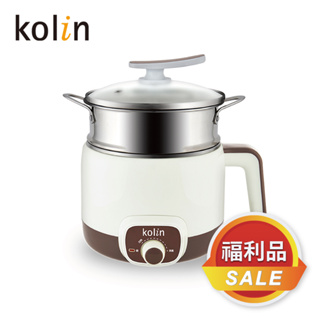 [福利品]【Kolin】歌林1.8L防燙不銹鋼美食鍋 電火鍋 泡麵鍋 小火鍋 料理鍋