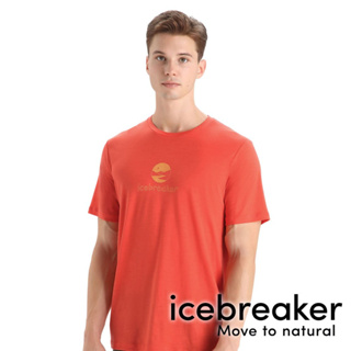 【icebreaker】Tech Lite II男羊毛圓領短袖上衣(山高月小) 『柚橘』0A56ND