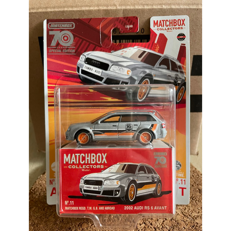 matchbox 火柴盒小汽車 Collectors收藏家 70週年 Audi RS6 AVANT