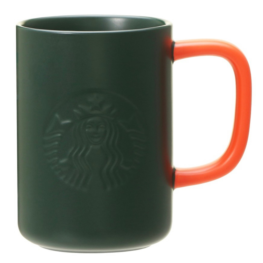 Starbucks官方正品！日本星巴克杯子2023環保系列綠色陶瓷馬克杯355ml咖啡杯果汁珍奶茶奶昔茶杯