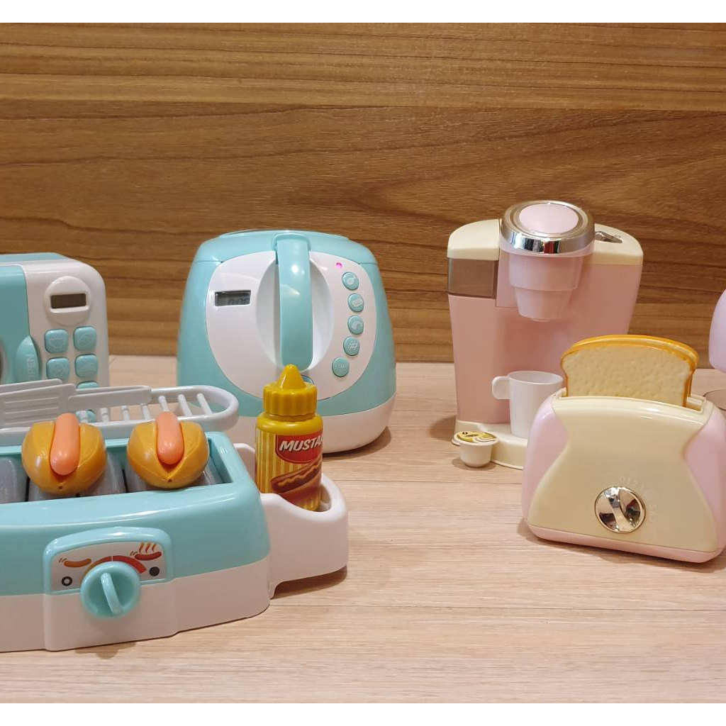 COSTCO 好市多 兒童廚房玩具組 咖啡組 微波爐 熱狗 氣炸鍋 打蛋器 咖啡機 烤麵包機