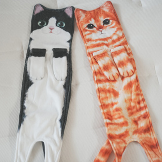 棉床本鋪 可愛貓咪擦手巾 55X13cm(±3%) 二款可選 KUSO有趣 細軟吸水 俏皮可愛