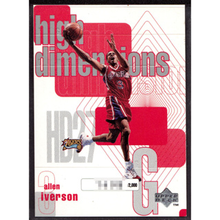 97-98 UPPER DECK HIGH DIMENSIONS #HD27 ALLEN IVERSON /2000張