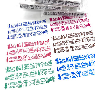 日本 sanby Eric Small Things 文房具/商店街/下午茶 組合印章