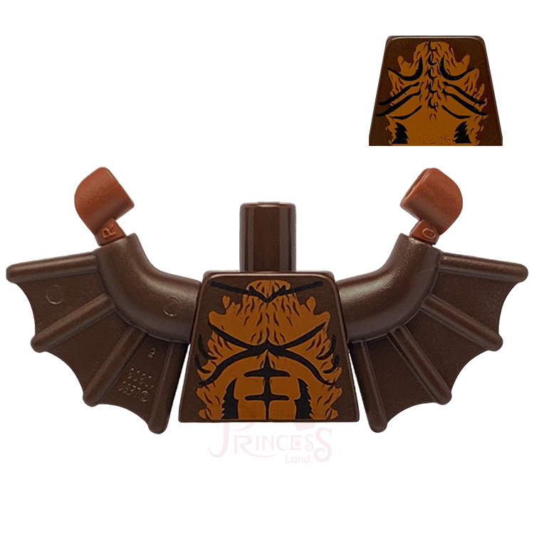 公主樂糕殿 LEGO 樂高 9468 怪物獵人 蝙蝠怪 身體 深棕色 973pb1211c01 A230