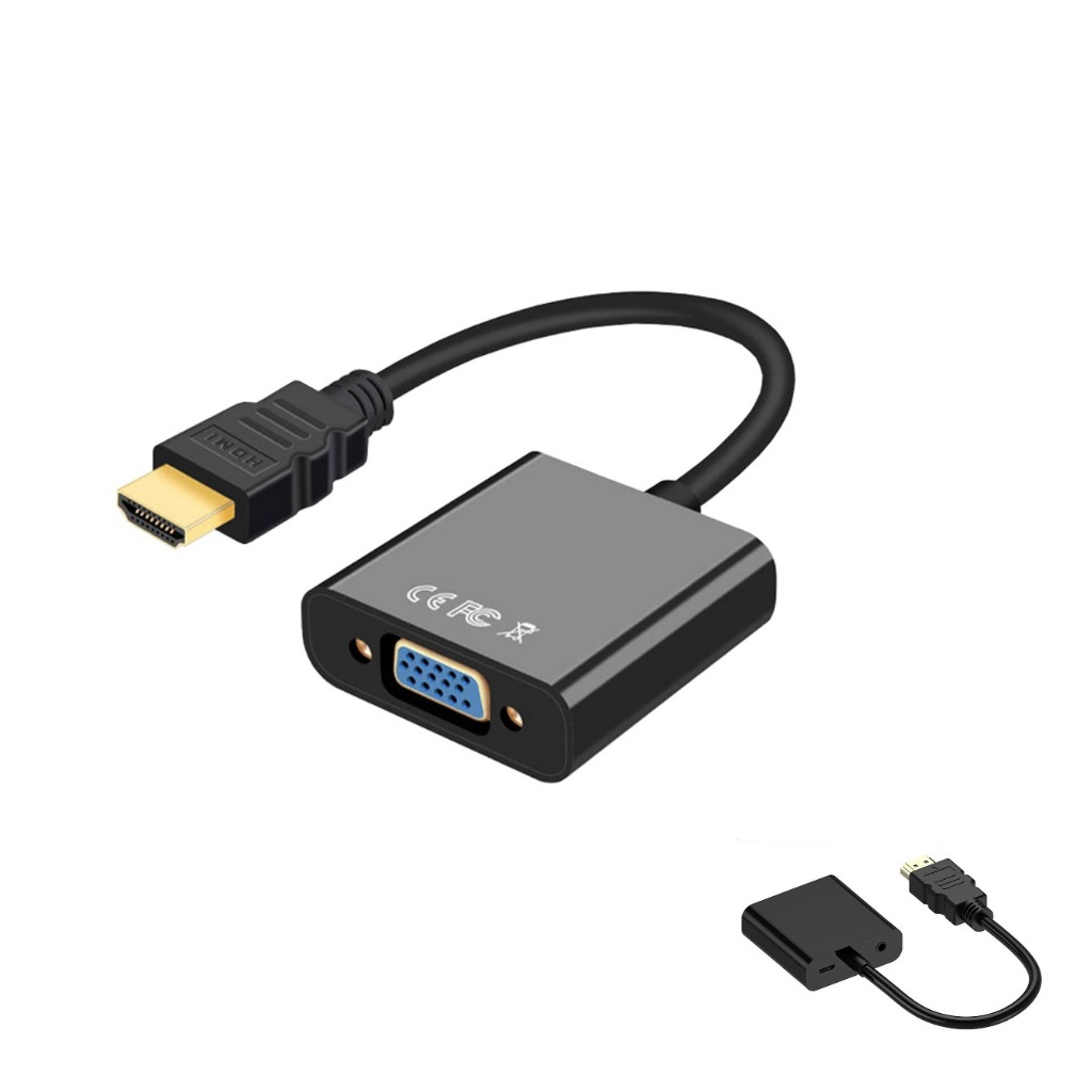 HDMI轉VGA 轉換器 PS4 轉接器 SWITCH 轉換線 hdmi to vga 可接HDMI 帶聲音