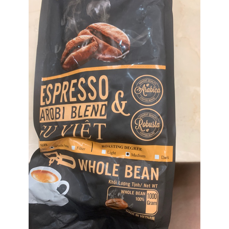 越南espresso 咖啡豆1公斤裝