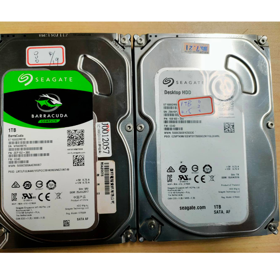 憲憲電腦 SEAGATE 1TB 3.5吋 2手傳統硬碟(店保1個月)