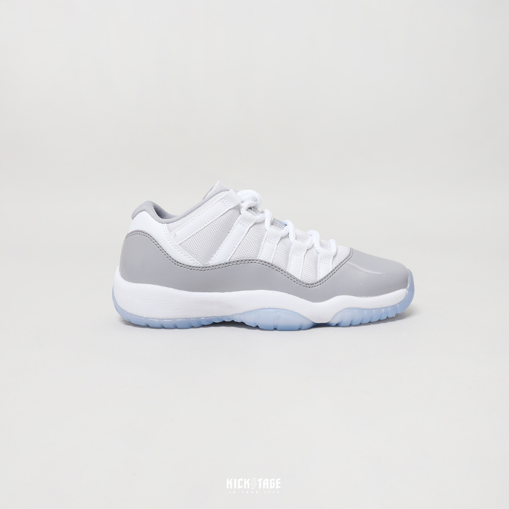 AIR JORDAN 11 LOW GS CEMENT GREY 灰水泥 漆皮 冰底 女鞋大童鞋【528896-140】