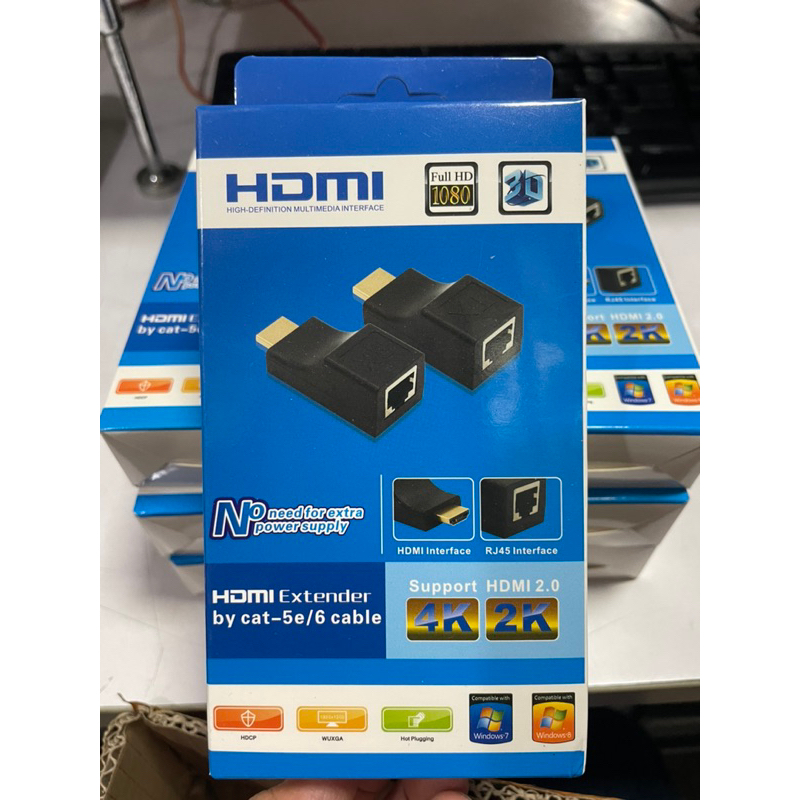 販售🌟全新🚗現貨 HDMI轉RJ45訊號延長器  4K1080P HDCP 30米HDMI延長器 單網線30米訊號延伸器