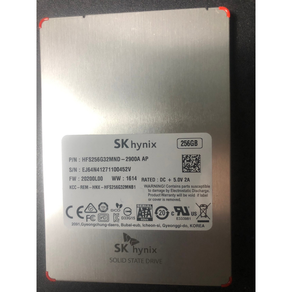 🔥Korea製造🔥256GB🔥超耐寫🔥MLC🔥SK Hynix HFS256G32MND🔥SATA3 SSD固態硬碟🔥