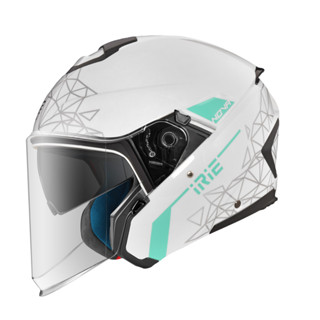 IRIE安全帽《NOVA 2.0》 ─TRIX BL5 白綠《品牌旗艦店》