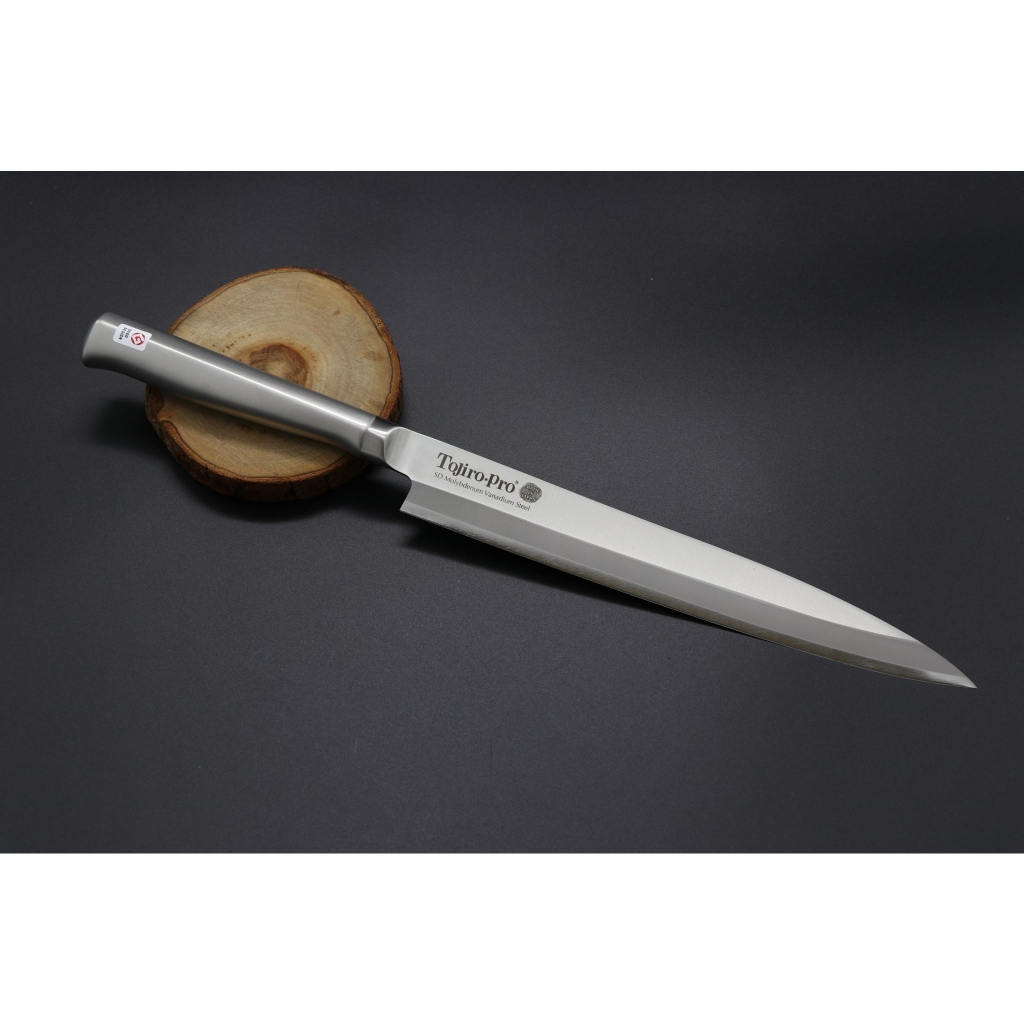 💖 藤次郎 💖【鉬釩鋼 鐵柄 柳刃24cm】日本製  廚房刀具 八煌刃物
