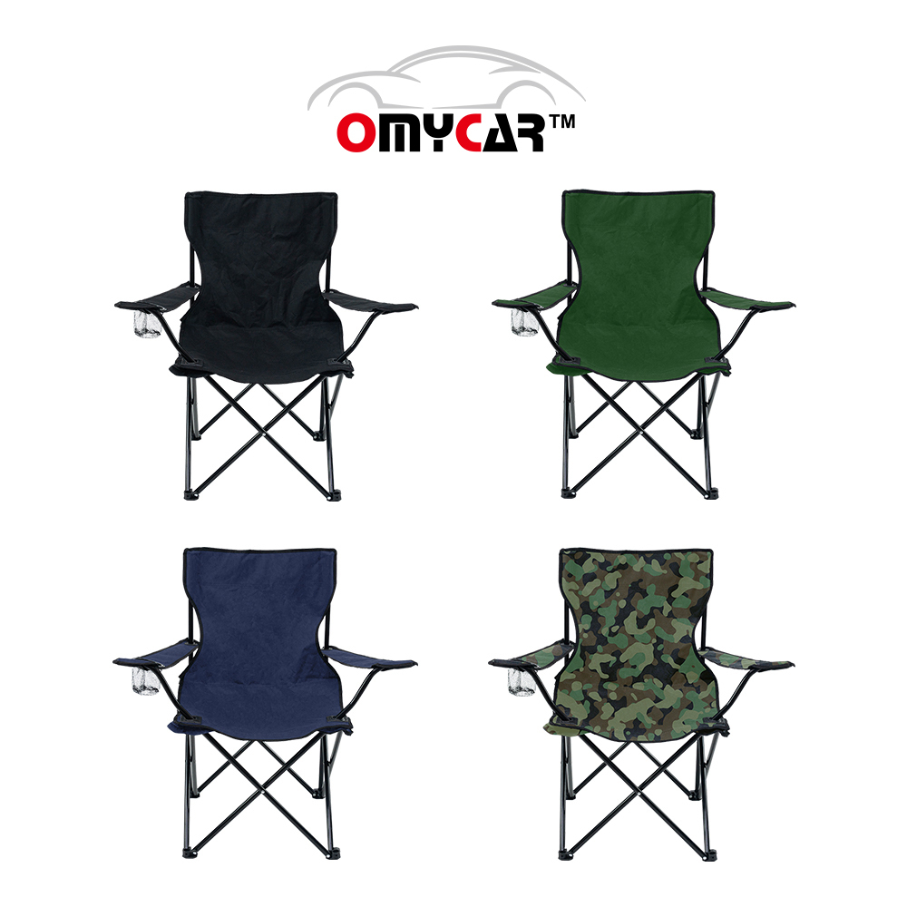 2入組【OMyCar】戶外露營扶手折疊椅 (收納椅 釣魚椅 露營椅 戶外椅 導演椅 野餐)