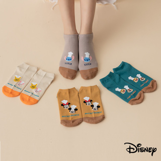 迪士尼｜可愛廚師卡通人物親子短襪 米奇 維尼 奇奇蒂蒂 史迪奇 襪子 衣著 穿搭 配件 SB029 文具旗艦店