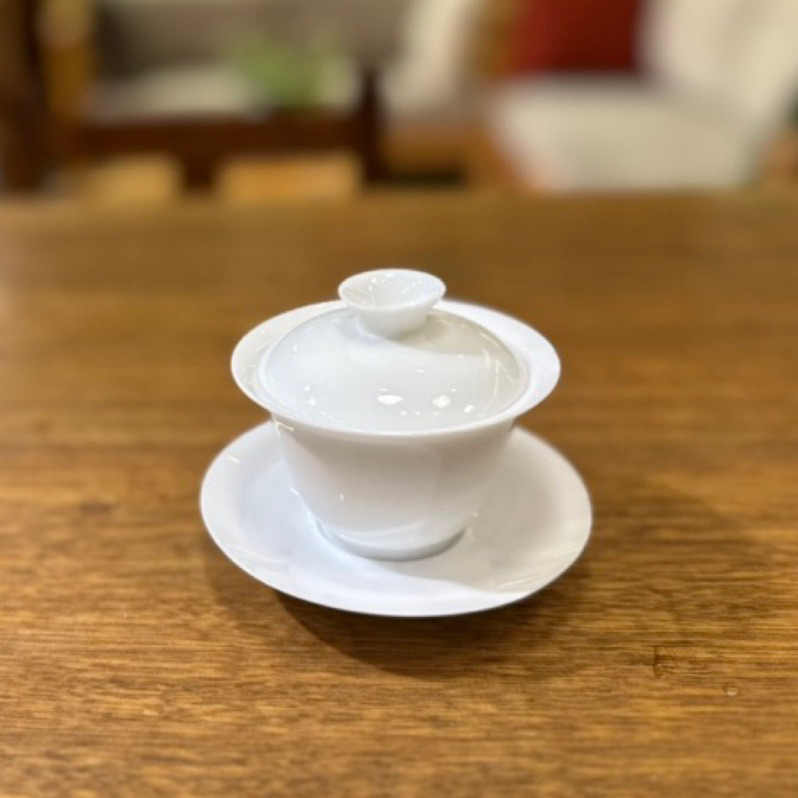 【立品】簡約 茶具 / 蓋碗 白色 兩100毫升 薄胎 茶壺 茶杯 泡茶 陶瓷杯 陶瓷 蓋杯