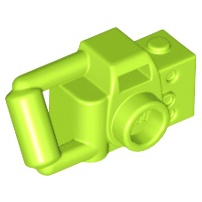 正版樂高LEGO零件(全新)-30089b 配件 用具 相機 萊姆綠色